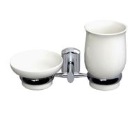 K-24126 Держатель стакана и мыльницы — фото 1, Аксессуары для раковины