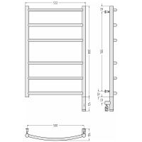 Товар: Электрический полотенцесушитель Сунержа Галант 3.0 800x500 R 31-5801-8050 Черный матовый - фото 3 Электрический полотенцесушитель Сунержа Галант 3.0 800x500 R 31-5801-8050 Черный матовый — фото 3, Электрические полотенцесушители