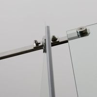 Душевой уголок Alex Baitler 100х100 AB245-100 профиль Хром стекло тонированное — фото 9, Душевые уголки трапеция