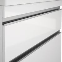 Товар: Тумба GRACE PLUS, 90 см, подвесная/напольная, 2 ящика, с опорами, белый глянец - фото 12 Тумба GRACE PLUS, 90 см, подвесная/напольная, 2 ящика, с опорами, белый глянец — фото 12, Тумбы под раковину