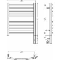 Товар: Электрический полотенцесушитель Сунержа Аркус 3.0 500x400 R 00-5705-5040 Хром - фото 2 Электрический полотенцесушитель Сунержа Аркус 3.0 500x400 R 00-5705-5040 Хром — фото 2, Электрические полотенцесушители