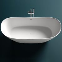 Ванна из искусственного камня Salini Noemi 185х80 101811SM Белая матовая — фото 7, Ванны из искусственного камня