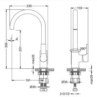 Смеситель для кухни Lemark Aura LM0605C Хром — фото 2, Смесители для кухни