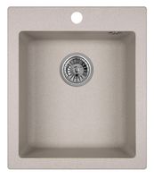 Granula-4201, БАЗАЛЬТ, кухонная мойка, кварц — фото 1, Кухонные мойки