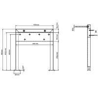 Инсталляция Bemeta Help 347625051 для крепления сиденья для душа Хром — фото 2, Инсталляции