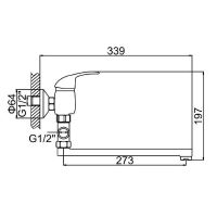 Товар: Смеситель для ванны Ledeme H15 2115L универсальный Хром - фото 2 Смеситель для ванны Ledeme H15 2115L универсальный Хром — фото 2, Смеситель для ванны