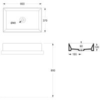 Раковина-чаша Alice Spy 60 34250109 Белая матовая — фото 6, Раковины