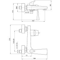 Товар: Смеситель для ванны Rossinka RS34-31 Хром - фото 2 Смеситель для ванны Rossinka RS34-31 Хром — фото 2, Смеситель для ванны