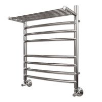 Водяной полотенцесушитель Point Альфа PN05156SP П7 500x600 с полкой Хром — фото 4, Водяные полотенцесушители