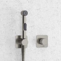 A6451.275.100.092 Встраиваемый комплект для биде со шлангом — фото 1, Гигиенические души