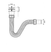 Сифон для раковины Bettoserb 125312 Нержавеющая сталь — фото 2, Сифоны для раковины
