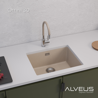 Мойка для кухни ALVEUS OMNI 30 GRANITAL TERRA-G22 550x450x198 с сифоном 1145083 — фото 4, Кухонные мойки