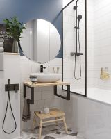 Столешница под раковину 1MarKa Grunge Loft 60 Ц0000001584 Дуб вотан — фото 6, Столешницы под раковину