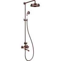 Душевая система Swedbe Terracotta Art 2570 с термостатом Терракота — фото 1, Душевые стойки