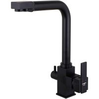 Смеситель для кухни Melodia della vita Perfetto MDV30201bk Черный — фото 1, Смесители для кухни