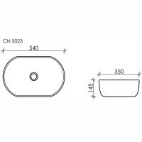 Товар: Раковина-чаша Ceramicanova Element 54 CN5023 Белая - фото 21 Раковина-чаша Ceramicanova Element 54 CN5023 Белая — фото 21, Раковины накладные