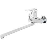 Смеситель для ванны Haiba HB22548-8 универсальный Белый Хром — фото 1, Для душа и ванны