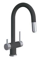 Florentina Смеситель "МАЭСТРО", цвет черный (MAESTRO Black ) — фото 1, Смесители для кухни