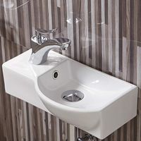 Товар: Раковина CeramaLux 40 7947AR Белая - фото 2 Раковина CeramaLux 40 7947AR Белая — фото 2, Раковины