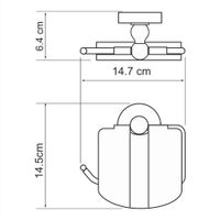 Товар: Nau K-7725 Держатель туалетной бумаги с крышкой - фото 4 Nau K-7725 Держатель туалетной бумаги с крышкой — фото 4, Держатели туалетной бумаги