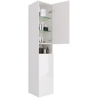 Товар: Пенал PERFECTO, 35 см, подвесной/напольный, универсальный, 2 дверцы, push-to-open, 4 стеклянные полк - фото 2 Пенал PERFECTO, 35 см, подвесной/напольный, универсальный, 2 дверцы, push-to-open, 4 стеклянные полк — фото 2, Пеналы для ванной комнаты