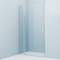 Душевая дверь Iddis Ray 121 RAY6CP2i69 профиль Хром стекло прозрачное — фото 6, Распашные душевые двери