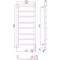 Электрический полотенцесушитель Сунержа Галант 2.0 1000x400 R 12-5201-1040 Белый — фото 3, Электрические полотенцесушители