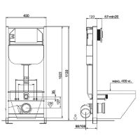 Клавиша смыва Creto Snap KL-CR-1.4-BL Черная матовая — фото 2, Кнопки смыва