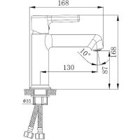 Смеситель для раковины Haiba HB10814-7 Черный матовый — фото 2, Смесители для раковины