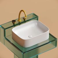 Раковина-чаша Ceramicanova Element 51 CN6052MW Белая матовая — фото 11, Раковины накладные