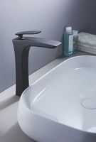 Смеситель для раковины Rose R27H R2711H Черный матовый — фото 3, Смесители для раковины