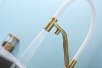 Смеситель для кухни Raglo R85.62.03 Золото матовое Белый — фото 14, Смесители для кухни