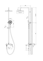 Душевая система со смесителем "Shanghai", арт. арт-ST1425SHA — фото 2, Душевые стойки