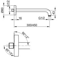 Душевая система Keuco IXMO 59602 370001 с термостатом Черная матовая — фото 7, Встраиваемые душевые комплекты