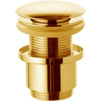 Донный клапан Remer 904CC2114DO click-clack Золото глянцевое — фото 1, Раковины и столешницы. Выпуски для умывальников