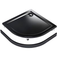 Акриловый поддон для душа Melodia della vita Allegro 80x80 MTYAG8080bk Черный — фото 6, Акриловые душевые поддоны