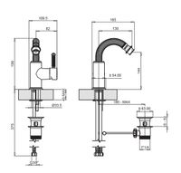 Смеситель для биде CEZARES APHRODITE-BS2-02-Bi — фото 2, Смесители для биде