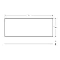 Товар: Столешница CEZARES CADRO-120-HPL-NRM - фото 2 Столешница CEZARES CADRO-120-HPL-NRM — фото 2, Столешницы под раковину