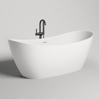 Ванна из искусственного камня Salini Noemi 185х80 101811SM Белая матовая — фото 1, Ванны из искусственного камня