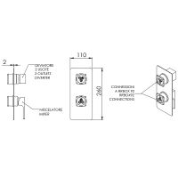Товар: Смеситель для душа Remer Absolute AU92KBVO Бронза - фото 2 Смеситель для душа Remer Absolute AU92KBVO Бронза — фото 2, Смеситель для душа