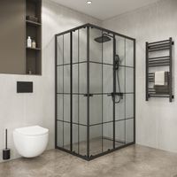 Товар: Душевое ограждение Niagara Eco NG-1018-14QKL (100х80х190) прямоугольник,раздвижное,черный,стекло кле - фото 3 Душевое ограждение Niagara Eco NG-1018-14QKL (100х80х190) прямоугольник,раздвижное,черный,стекло кле — фото 3, Душевые уголки