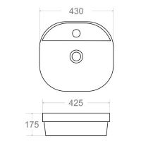 Раковина Maretti Florenza 43 FL13NS37-844 Белая — фото 6, Раковины накладные