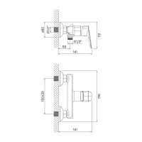 Товар: Смеситель для душа Iddis Vibe Хром арт-VIBSB00i03WA - фото 2 Смеситель для душа Iddis Vibe Хром арт-VIBSB00i03WA — фото 2, Смеситель для душа