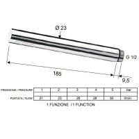 Ручной душ Remer 317MMX Хром — фото 2, Лейки для душа
