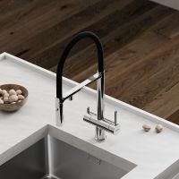 Смеситель для кухни Sancos Imola SC4010CH Хром Черный — фото 5, Смесители для кухни