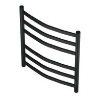 Полотенцесушитель электрический Point Антея PN17856B П6 500x600, диммер справа, черный — фото 4, Электрические полотенцесушители