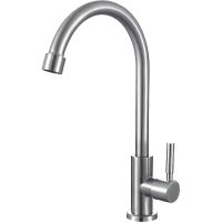 Кран для одного типа воды Ростовская Мануфактура Сантехники SUS124-269F Нержавеющая сталь — фото 1, Краны