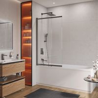 Душевая шторка на ванну CEZARES SLIDER-VF-11-90/150-C-GM — фото 1, Шторки на ванну