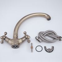 Смеситель для кухни Haiba HB4219-4 Бронза — фото 4, Смесители для кухни