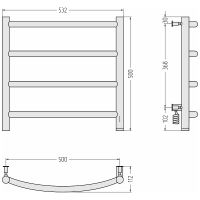 Товар: Электрический полотенцесушитель Сунержа Галант 4.0 500x500 R 31-0831-5050 Черный матовый - фото 9 Электрический полотенцесушитель Сунержа Галант 4.0 500x500 R 31-0831-5050 Черный матовый — фото 9, Электрические полотенцесушители
